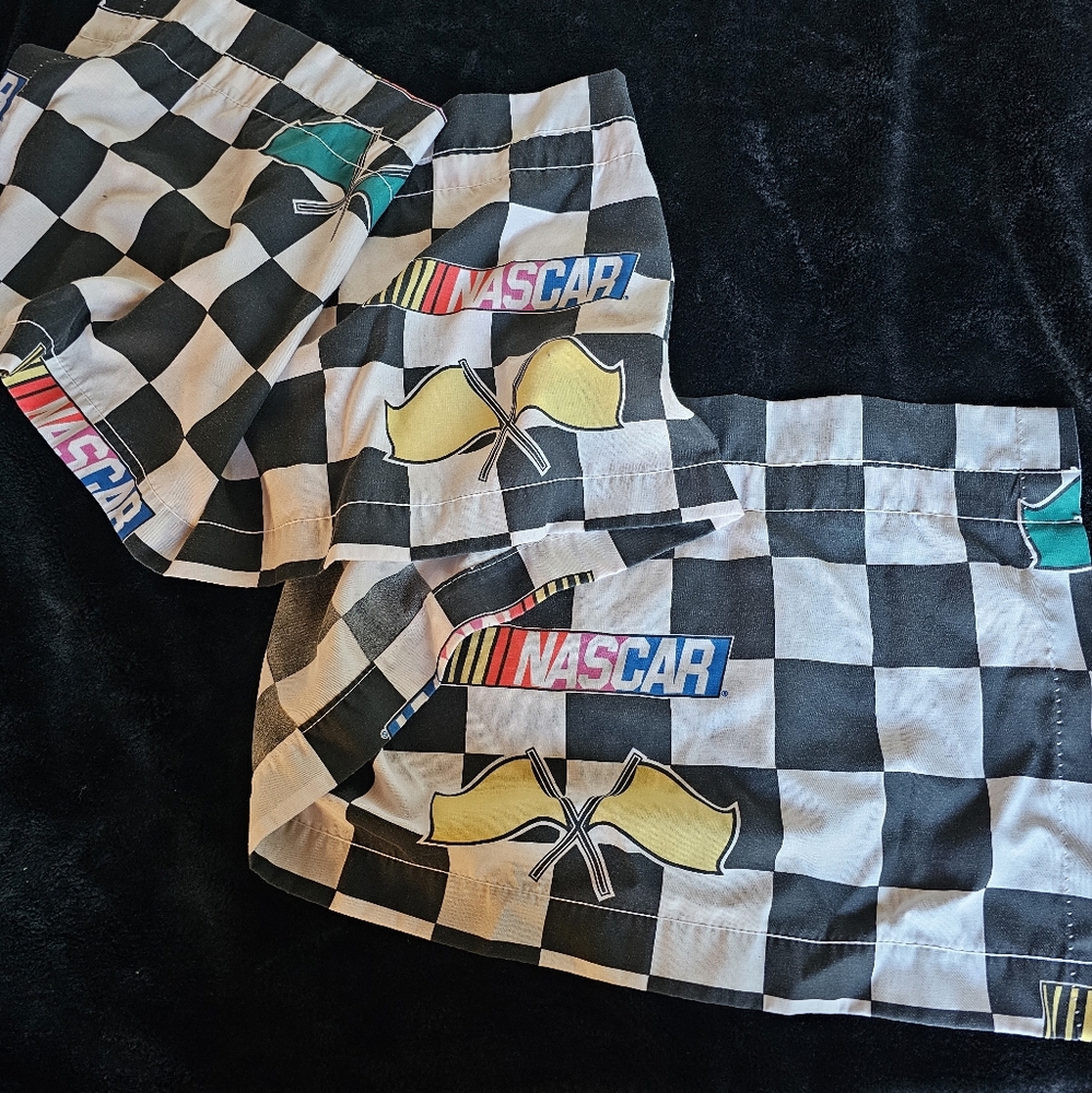 Vintage Nascar Valance Curtain